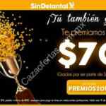 Código SinDelantal de $70 de descuento solo hoy 19 de enero