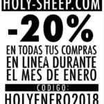 Cupón 20% de descuento en la tienda online de Holy Sheep durante enero 2018