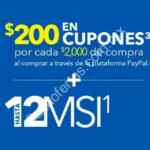 En Best Buy $200 en cupones por cada $2,000 + 12 MSI con Paypal