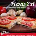 En Ginos 2x1 en pizzas de lunes a viernes en la sucursal Roma Norte
