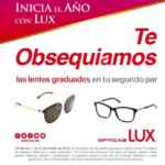 En Ópticas Lux llévate de regalo las lentes graduadas en tu segundo par de lentes