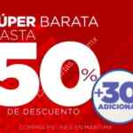 En la Super Barata Deportiva Martí Rebajas Adicionales de hasta 50% de descuento + 30% adicional