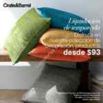 Liquidación de temporada Crate and Barrel: Productos desde $93 pesos