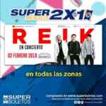 Miércoles de 2x1 en Superboletos: 2x1 en boletos para Reik, Dimitri Vegas & Like Mike y más