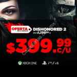 Oferta de la semana Gamers: Dishonored 2 para PS4 o Xbox One a sólo $399