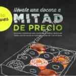 Promoción Jueves Dunkin Donuts: 2x1 y medio en docenas de donas