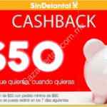 Promoción SinDelantal de $50 de cashback haciendo 2 pedidos en 1 semana