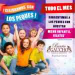 Todo enero 2018 niños comen GRATIS en el restaurante Barrio Gaucho de Forum Buenavista