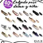 40% de descuento en calzado para dama y niña en tiendas DAX