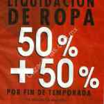 En Comercial Mexicana Liquidación de Ropa con 50% de descuento + 50% adicional