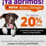 20% de descuento en toda la tienda Maskota Alvaro Obregón por apertura