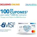 En Best Buy $100 en cupones por cada $1,000 de compra + 6 MSI con tarjeta Vive Bancomer