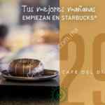 En Starbucks Café del Día + dona o rollo de canela por sólo $29