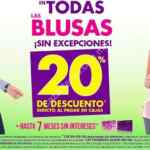 En Suburbia 20% de descuento directo en todas las blusas