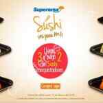 En Superama 3x2 en sushi rollos conquistadores hoy 15 de febrero