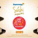 En Superama 3x2 en sushis Extrovertidos hoy 8 de febrero