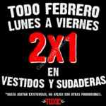 En tiendas Toxic 2x1 en vestidos, sudaderas y jeans
