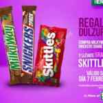 Promoción 7-Eleven Día 7 de febrero: dulces Skittles GRATIS comprando un Snickers o Milky Way