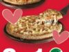 Promoción Benedettis San Valentín: 2×1 en todas las pizzas medianas y grandes hoy 14 de febrero