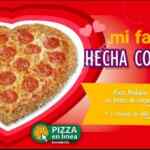 Promoción Benedettis San Valentín: Pizza corazón + 2 refrescos por $189