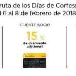 Promoción Palacio de Hierro Días de Cortesía 6 al 8 de febrero: 10% al 20% adicional con tarjeta Palacio