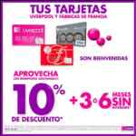 Promoción Suburbia paga con tu tarjeta Liverpool o Fábricas de Francia y obtén 10% de descuento adicional