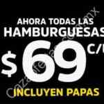 Promoción Vips: Todas las hamburguesas a sólo $69 (incluyen papas