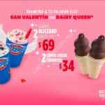 Promoción de San Valentín Dairy Queen: 2 Blizzard por $69 o 2 conos por $34