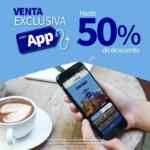 En Interjet Venta para App con hasta 50% de descuento en vuelos