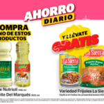 En Oxxo frijoles La Sierra Gratis comprando un aceite Nutrioli o Del Marqués