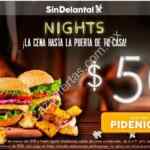 Código SinDelantal de $50 de descuento en consumo de cenas