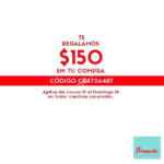 Cupón Promoda de $150 de descuento en compras de $750 o más