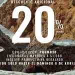 En LOB 20% de descuento adicional a lo ya rebajado en tienda en línea con el cupón PROMO20