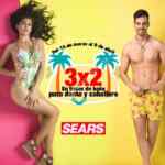En Sears 3x2 en trajes de baño para dama y caballero del 15 de marzo al 8 de abril