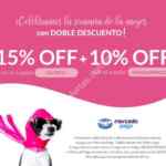 Promoción Petsy Semana de la Mujer: 15% de descuento + 10% adicional pagando con Mercado Pago