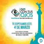 Promoción Devlyn Ojo con tus Ojos: examen de la vista Gratis a un costado del Angel de la Independencia