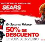 50% de descuento en ropa de invierno para mascotas en Sears Polanco