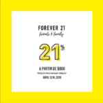 Cupón Forever 21 de 21% de descuento del 12 al 16 de abril de 2018
