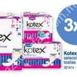 En Farmacias Benavides 3x2 en toallas femeninas Kotex