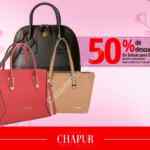 En Gran Chapur 50% de descuento en bolsas para dama seleccionadas