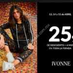 En Ivonne 25% de descuento en toda la tienda este fin de semana