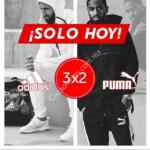 En ösom 3x2 en productos seleccionados adidas y Puma solo hoy