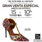 Gran Venta Especial American Express Saks México: 15 meses sin intereses ó 10% de descuento directo