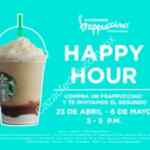 Happy Hour Starbucks: 2x1 en frappuccinos de 3 a 5 PM ahora hasta el 13 de mayo