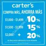 Promoción Carter's: Hasta 20% de descuento adicional a lo ya rebajado