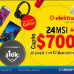 Promoción Cybelunes Banamex en Elekra online: Hasta 24 msi + cupón de $700 para siguiente compra