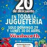 Promoción Día del Niño Woolworth: 20% de descuento adicional en toda la juguetería