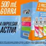 Promoción Gatorade gorra gratis en el paquete 3 pack de Active Water