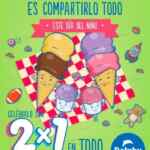 Promoción Helados Dolphy Día del Niño: 2x1 en toda la tienda