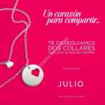 Promoción Julio Día de las Madres: Dos collares de corazón de regalo en la compra de $4,000